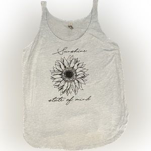 Women’s Light Blue Graphic Tank - Medium